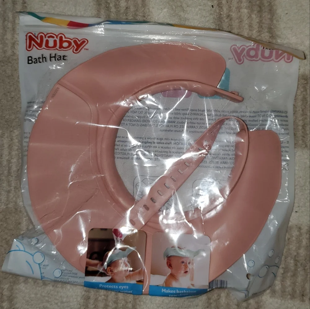 5 for $25 | NWT Nuby Baby Pink Bath Time Hat